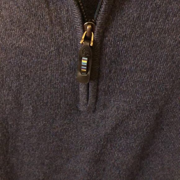 Robert Graham pull over zip up sweater wool - Picture 6 of 6